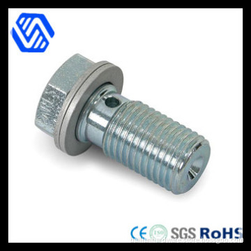 Blue -White Zinc Plating Banjo Bolt